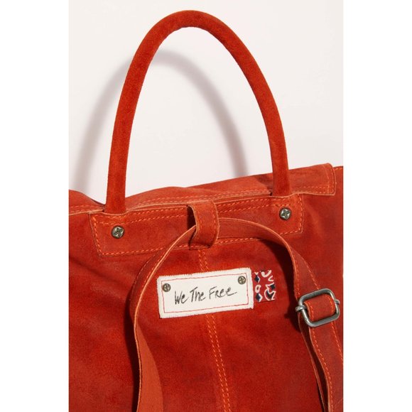 Free People Paris Convertible Backpack / Crimson - Picture 4 of 14